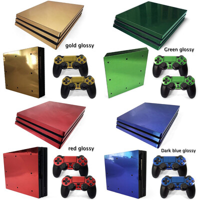 Arany vörös szürke Zöld fényes Egyedi tervezésű matrica ps4 pro vinyl matrica bőrmatricához
