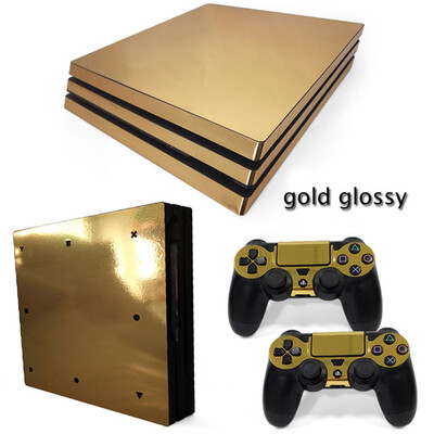 Χρυσό κόκκινο γκρι Πράσινο γυαλιστερό Αυτοκόλλητο δέρματος με αυτοκόλλητο προσαρμοσμένου σχεδιασμού για ps4 pro βινυλίου
