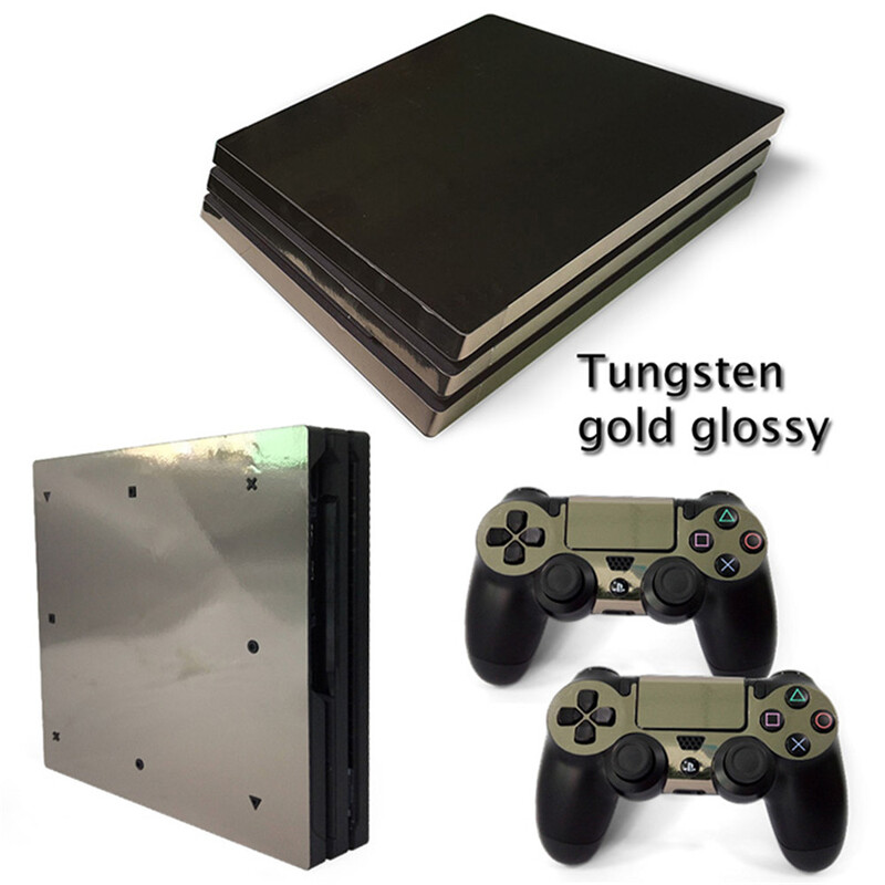 Χρυσό κόκκινο γκρι Πράσινο γυαλιστερό Αυτοκόλλητο δέρματος με αυτοκόλλητο προσαρμοσμένου σχεδιασμού για ps4 pro βινυλίου