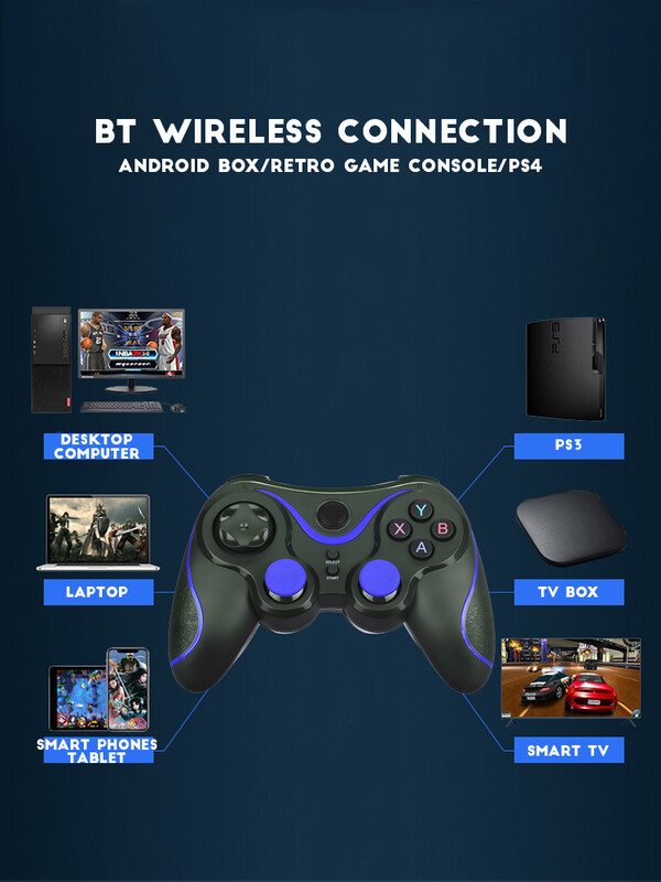 Controler Bluetooth fără fir pentru PC Telefon mobil TV BOX Joystick pentru computer pentru tabletă PC TV Gamepad Joypad Controler