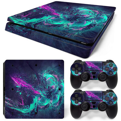 Naljepnica za masku konzole za PS4 Slim, zaštitna vinilna naljepnica za PS4 Slim kontroler za videoigre, naljepnica