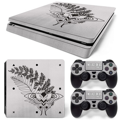 Naljepnica za masku konzole za PS4 Slim, zaštitna vinilna naljepnica za PS4 Slim kontroler za videoigre, naljepnica