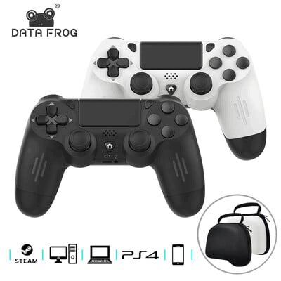 DATA FROG Bluetooth 4.0 bezvadu kontrolieris datoram PS4 win7/8/10 / Android tālruņa spēļu panelis