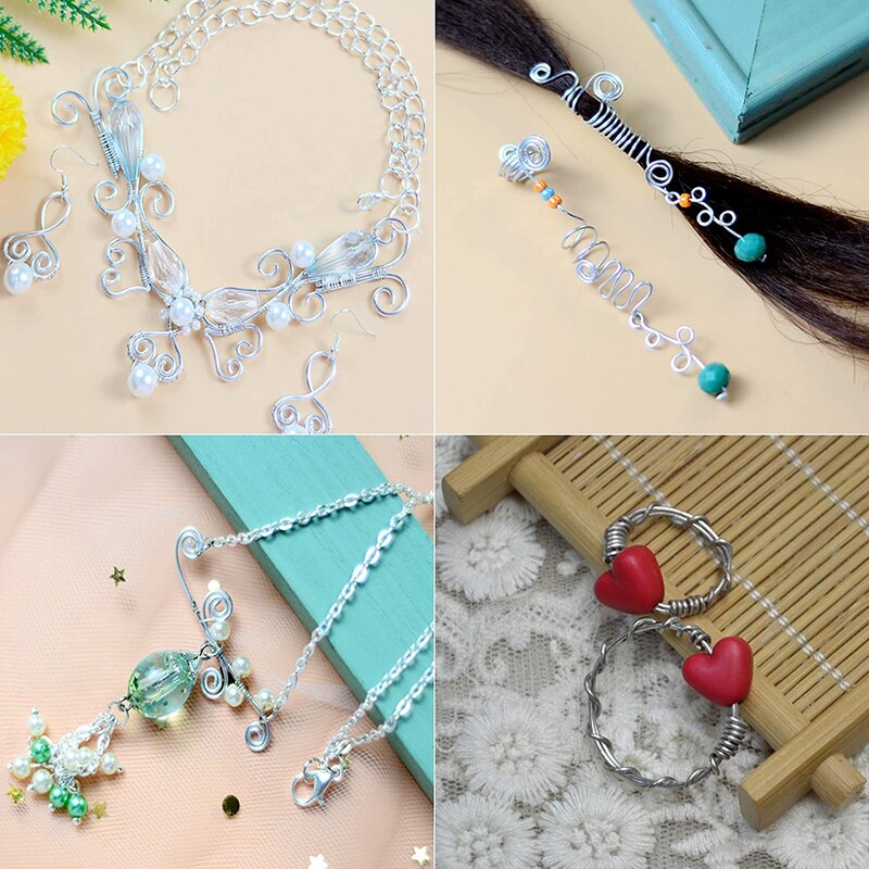 Alumínium drót 1 mm 1,2 mm 1,5 mm 2,5 mm 3 mm aranyozott hajlítható hajlítható kézműves fémhuzal ékszerkészítéshez, virágos gyöngyfűzéshez