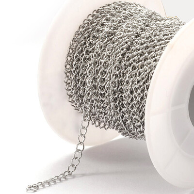 2 metra produžni lanac od nehrđajućeg čelika 2/3/4 mm zlatni lančići za ogrlicu za narukvicu DIY dodaci za lanac Rukotvorine za izradu nakita