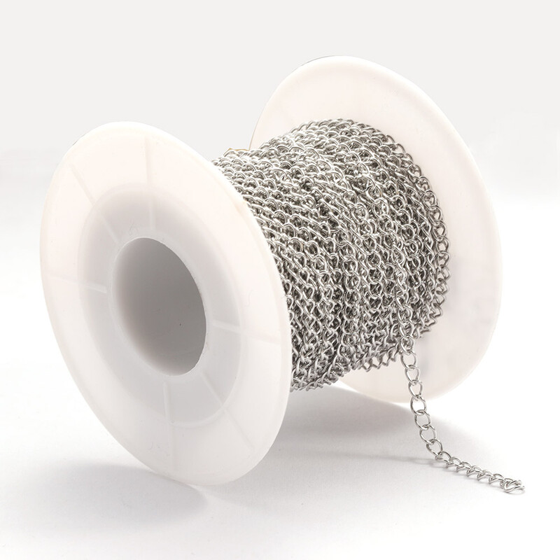 2 metra produžni lanac od nehrđajućeg čelika 2/3/4 mm zlatni lančići za ogrlicu za narukvicu DIY dodaci za lanac Rukotvorine za izradu nakita