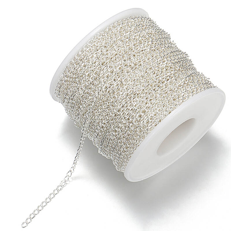 2 metra produžni lanac od nehrđajućeg čelika 2/3/4 mm zlatni lančići za ogrlicu za narukvicu DIY dodaci za lanac Rukotvorine za izradu nakita