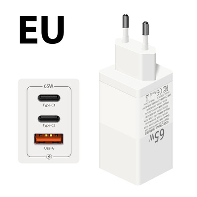 Încărcător USB de tip C GaN de 65 W, încărcător rapid PPS PD QC 4.0 de 45 W pentru Apple Ipad Pro Air iPhone 15 Macbook Laptop Tabletă Încărcare telefon