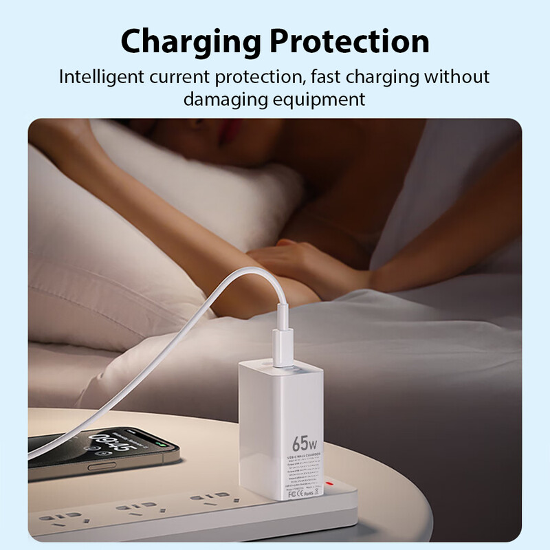 Încărcător USB de tip C GaN de 65 W, încărcător rapid PPS PD QC 4.0 de 45 W pentru Apple Ipad Pro Air iPhone 15 Macbook Laptop Tabletă Încărcare telefon