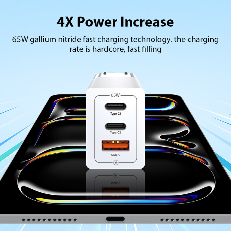 Încărcător USB de tip C GaN de 65 W, încărcător rapid PPS PD QC 4.0 de 45 W pentru Apple Ipad Pro Air iPhone 15 Macbook Laptop Tabletă Încărcare telefon
