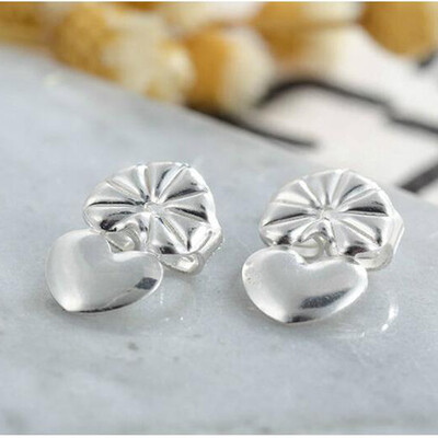Love Heart Stud Spate Lifters Ajustabile Cercei Ridicați Lobul Urechii Ster pentru Ornamente și Accesorii M2082