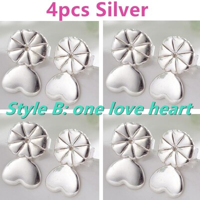 Love Heart Stud Spate Lifters Ajustabile Cercei Ridicați Lobul Urechii Ster pentru Ornamente și Accesorii M2082