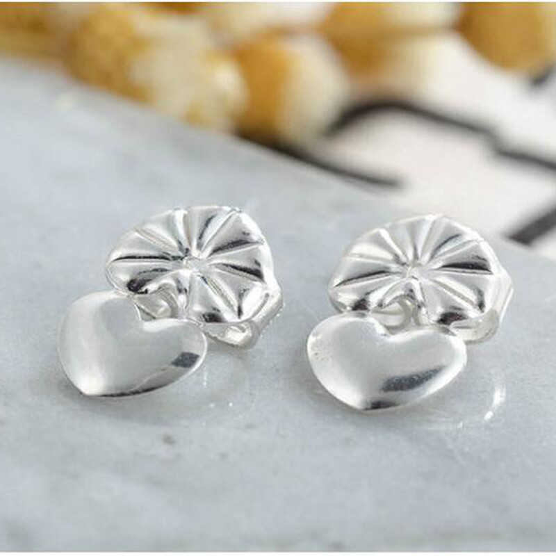 Love Heart Stud Spate Lifters Ajustabile Cercei Ridicați Lobul Urechii Ster pentru Ornamente și Accesorii M2082
