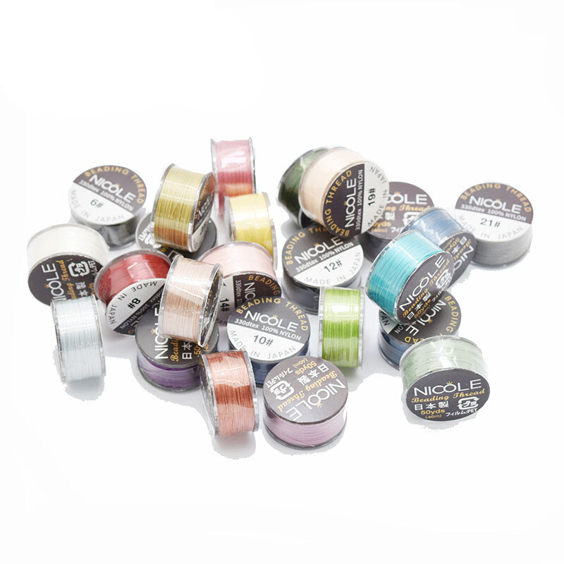 MIyuki 100% nylon cérna gyöngyös cérna ékszer fonott cérna barkácsolás kiegészítők 46 m gyöngyszál