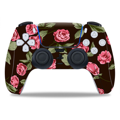 Σχέδιο λουλουδιών για PS5 Controller Skin Sticker For PS5 Gamepad Joystick skins for PS5 Controllers Controller pvc