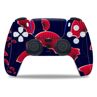 Σχέδιο λουλουδιών για PS5 Controller Skin Sticker For PS5 Gamepad Joystick skins for PS5 Controllers Controller pvc