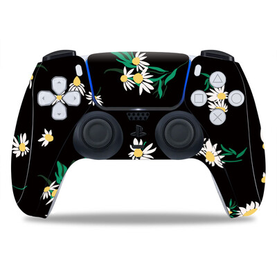 Σχέδιο λουλουδιών για PS5 Controller Skin Sticker For PS5 Gamepad Joystick skins for PS5 Controllers Controller pvc