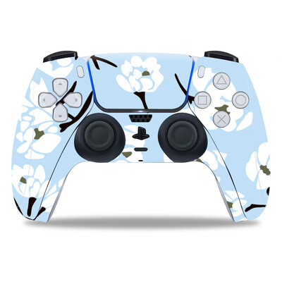 Σχέδιο λουλουδιών για PS5 Controller Skin Sticker For PS5 Gamepad Joystick skins for PS5 Controllers Controller pvc