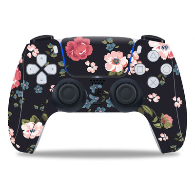 Σχέδιο λουλουδιών για PS5 Controller Skin Sticker For PS5 Gamepad Joystick skins for PS5 Controllers Controller pvc