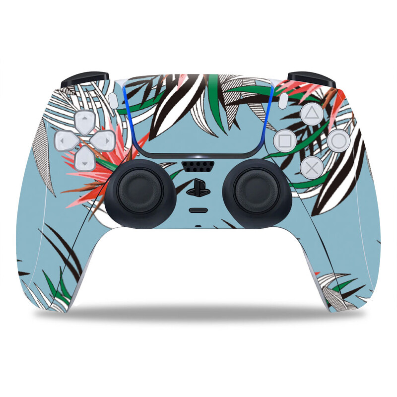 Σχέδιο λουλουδιών για PS5 Controller Skin Sticker For PS5 Gamepad Joystick skins for PS5 Controllers Controller pvc