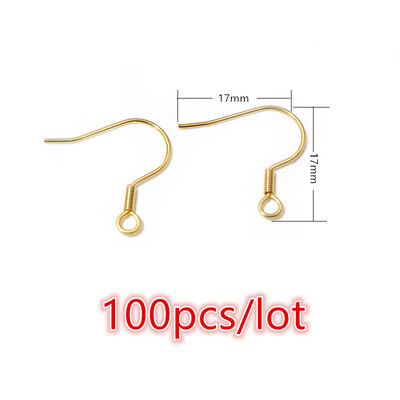 30-100 ks nerezové náušnice DIY háčiky spony náušnice ručne vyrábané šperky príslušenstvo náušnicové drôty oceľ zlaté
