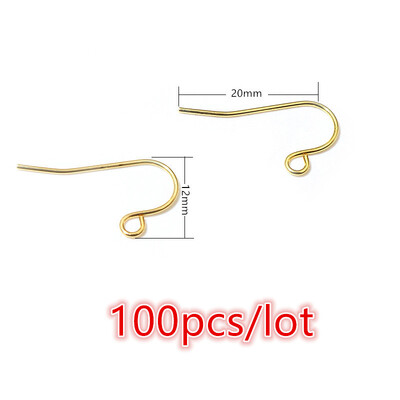 30-100 ks nerezové náušnice DIY háčiky spony náušnice ručne vyrábané šperky príslušenstvo náušnicové drôty oceľ zlaté
