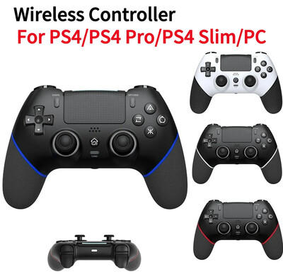 Controler wireless Turbo Controler de joc compatibil cu Bluetooth Joystick cu efect Hall cu vibrații duale pentru PS4/PS4 Pro/PS4 Slim/PC