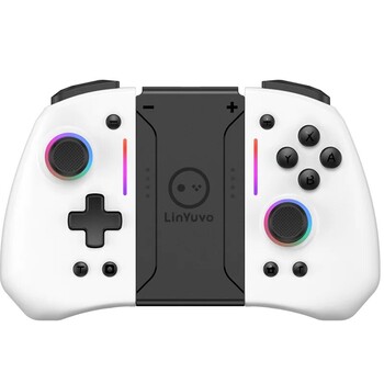 LinYuvo KS42 Meteor Light Wireless Joy-pad с 8 цветни RGB светлини за Switch/Lite/OLED, с програмируеми, Turbo & Vibration