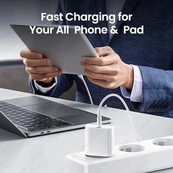 PD 35W бързо зарядно устройство за Apple iPhone 15 14 13 12 11 Pro Max Plus iPad Air Fast Charge Type C USB C зарядно устройство Data Wire Аксесоари