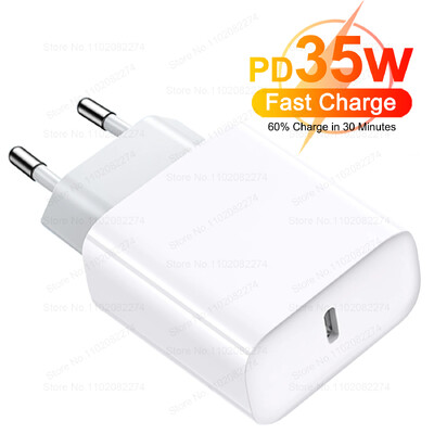 Γρήγορος φορτιστής PD 35W για Apple iPhone 15 14 13 12 11 Pro Max Plus iPad Air Fast Charge Τύπος C USB C Αξεσουάρ καλωδίων δεδομένων φορτιστή