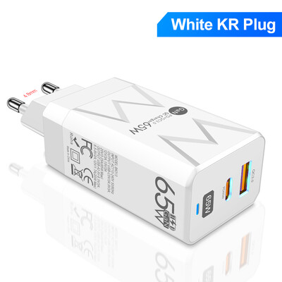 65W GaN PD nabíjačka s rýchlou nabíjačkou QC3.0 USB typu C pre iPhone 15 14 13 12 11 Xiaomi nabíjačka telefónov iPad tabletov rýchla nabíjačka