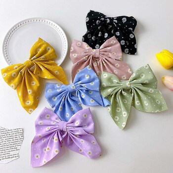 Fashion Sweet Bow Κλιπ μαλλιών μονόχρωμο κορίτσι σατέν πεταλούδα Κλιπ για τα μαλλιά πάπια Κλιπ στόματος Παιδικά αξεσουάρ μαλλιών