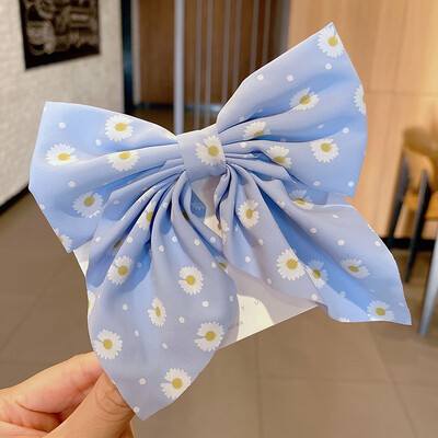 Madinga Sweet Bow plaukų segtukas Vienspalvė mergaitei Satino drugelio plaukų segtukas Anties burnos segtukas Vaikiški plaukų aksesuarai