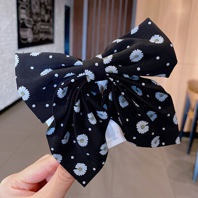 Madinga Sweet Bow plaukų segtukas Vienspalvė mergaitei Satino drugelio plaukų segtukas Anties burnos segtukas Vaikiški plaukų aksesuarai