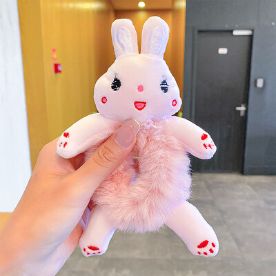 Νέα Παιδικά Κορίτσια Χαριτωμένα κινούμενα σχέδια Panda Cat κουνέλι βελούδινα ελαστικά κορδέλες μαλλιών Διακοσμήστε τα μαλλιά Scrunchie μόδα Γυναικεία αξεσουάρ μαλλιών