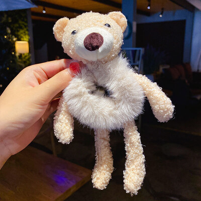 Νέα Παιδικά Κορίτσια Χαριτωμένα κινούμενα σχέδια Panda Cat κουνέλι βελούδινα ελαστικά κορδέλες μαλλιών Διακοσμήστε τα μαλλιά Scrunchie μόδα Γυναικεία αξεσουάρ μαλλιών