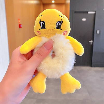 Νέα Παιδικά Κορίτσια Χαριτωμένα κινούμενα σχέδια Panda Cat κουνέλι βελούδινα ελαστικά κορδέλες μαλλιών Διακοσμήστε τα μαλλιά Scrunchie μόδα Γυναικεία αξεσουάρ μαλλιών