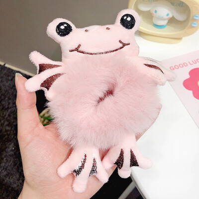 Νέα Παιδικά Κορίτσια Χαριτωμένα κινούμενα σχέδια Panda Cat κουνέλι βελούδινα ελαστικά κορδέλες μαλλιών Διακοσμήστε τα μαλλιά Scrunchie μόδα Γυναικεία αξεσουάρ μαλλιών