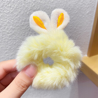 Νέα Παιδικά Κορίτσια Χαριτωμένα κινούμενα σχέδια Panda Cat κουνέλι βελούδινα ελαστικά κορδέλες μαλλιών Διακοσμήστε τα μαλλιά Scrunchie μόδα Γυναικεία αξεσουάρ μαλλιών