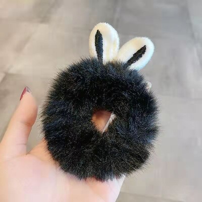 Νέα Παιδικά Κορίτσια Χαριτωμένα κινούμενα σχέδια Panda Cat κουνέλι βελούδινα ελαστικά κορδέλες μαλλιών Διακοσμήστε τα μαλλιά Scrunchie μόδα Γυναικεία αξεσουάρ μαλλιών