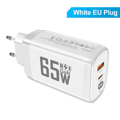 65 W GaN Type C laadija kiirlaadija QC3.0 PD kiirlaadija iPhone 15 Samsung S23 Xiaomi Macbook Huawei Realme POCO iPad tahvelarvuti jaoks