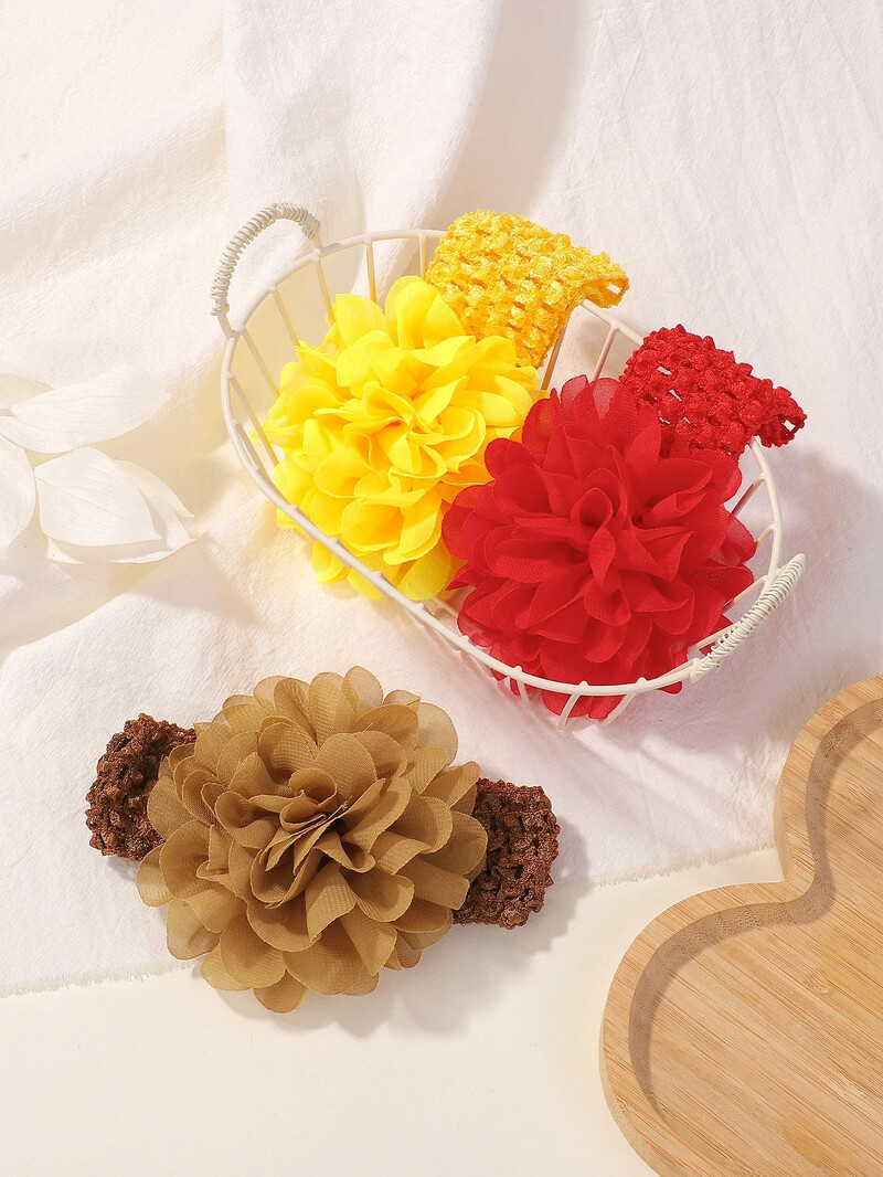 6db Kislány masni fejpánt Újszülött turbán Kiegészítő Gyerek Hajpánt Kültéri Kisgyermek Gyerek Fejfedő Haj Kiegészítők