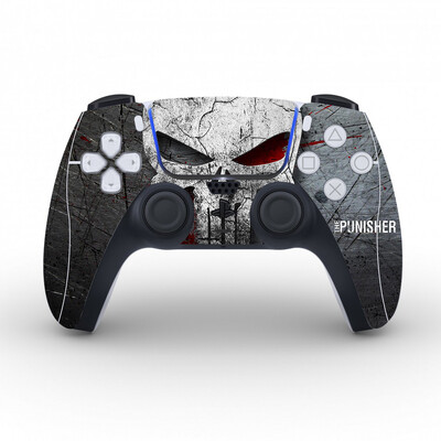 Autocolant pentru capacul de protecție a craniului pentru pielea controlerului PS5 pentru PS5 Gamepad Decal Skin autocolant de vinil