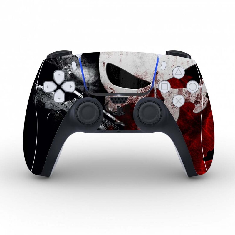 Autocolant pentru capacul de protecție a craniului pentru pielea controlerului PS5 pentru PS5 Gamepad Decal Skin autocolant de vinil