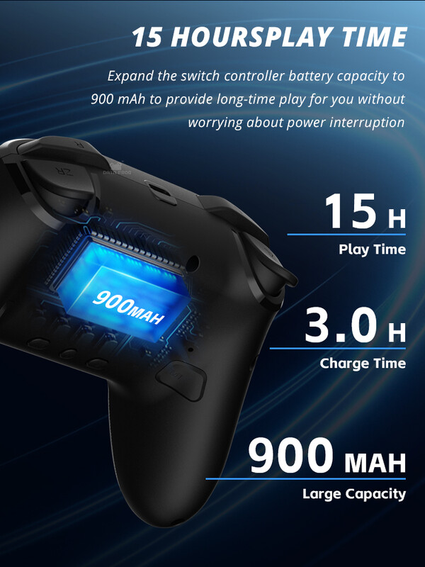 DATA FROG Switch Pro valdikliai, skirti Switch/Switch Lite belaidžiam nuotoliniam žaidimų pultui, skirta kompiuteriui Joystick Pro valdikliai, skirti Switch OLED