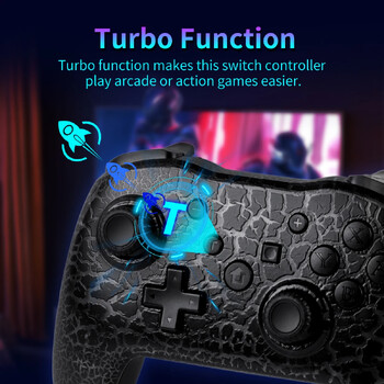 GAMINJA RGB Wireless Gamepad CRACK PROCESS για Nintendo Switch TV Box PS3 Joystick Controller γυροσκόπιο έξι αξόνων Διπλή δόνηση