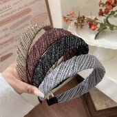 Aukštos klasės vilnos plataus krašto galvos apdangalas Madingi plaukų aksesuarai, skirti moterims, universalus plaukų segtukas, lankelis mergaičių galvos apdangalai Nauji