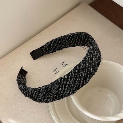 Aukštos klasės vilnos plataus krašto galvos apdangalas Madingi plaukų aksesuarai, skirti moterims, universalus plaukų segtukas, lankelis mergaičių galvos apdangalai Nauji