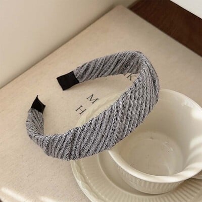 Aukštos klasės vilnos plataus krašto galvos apdangalas Madingi plaukų aksesuarai, skirti moterims, universalus plaukų segtukas, lankelis mergaičių galvos apdangalai Nauji