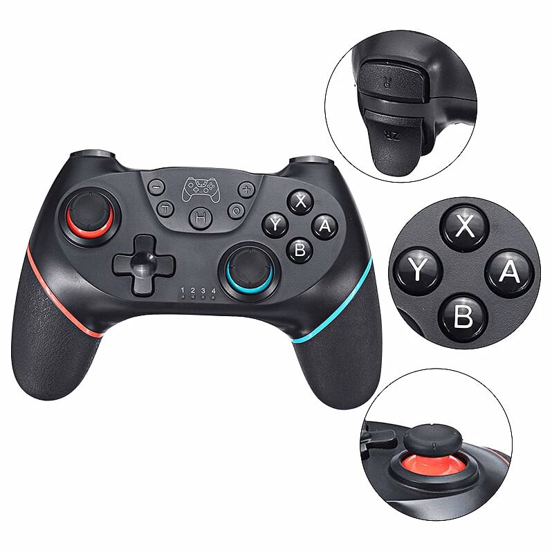 NOVÝ Bezdrôtový ovládač Bluetooth S10 pre Nintendo Switch Pro Gamepad pre Switch OLED/PS3/Android so 6-osovým joystickom pre PC